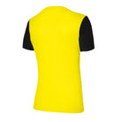 back of Nike Dri-Fit Tiempo Premiere II Jersey Short Sleeve Women's in tour yellow/black