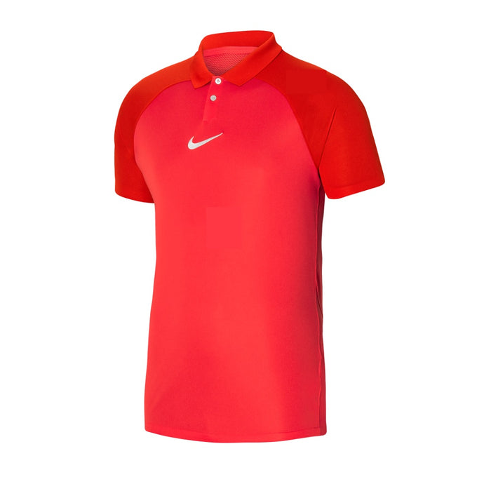 Nike Athletic Department Mens Red Short Sleeve Solid 2 Button Polo