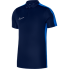 Nike Dri FIT Academy 23 Short Sleeve Polo in Obsidian/Royal Blue