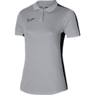 Nike Dri FIT Academy 23 Women's Short Sleeve Polo in Wolf Grey/Black