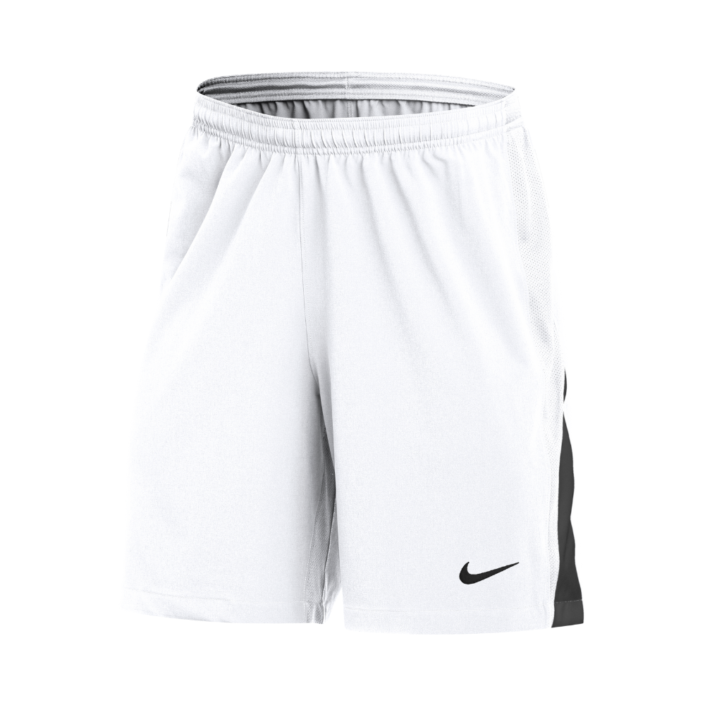 white nike woven shorts