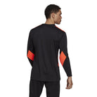 back of Adidas Squadra 21 Goalkeeper Jersey Black/App Solar Red