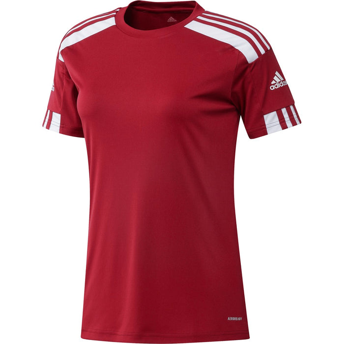 Red and white best sale adidas shirt womens
