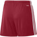 back of Adidas Squadra 21 Women's Shorts in team power red