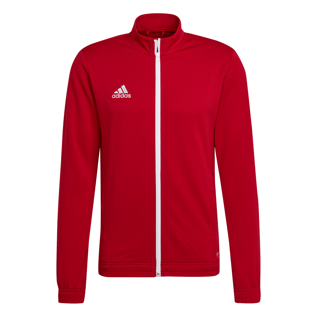 Adidas red shop cropped track jacket