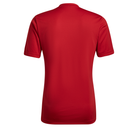 back of Adidas Entrada 22 Graphic Shirt in team power red and black