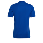 back of Adidas Entrada 22 Graphic Shirt in team royal blue and app sky rush