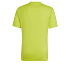 back of Adidas Entrada 22 Graphic Shirt in team semi sol yellow and team light grey