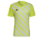 Adidas Entrada 22 Graphic Shirt in team semi sol yellow and team light grey