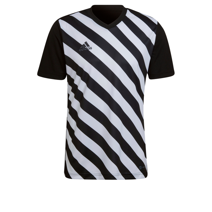 Adidas Entrada 22 Graphic Shirt in black and white