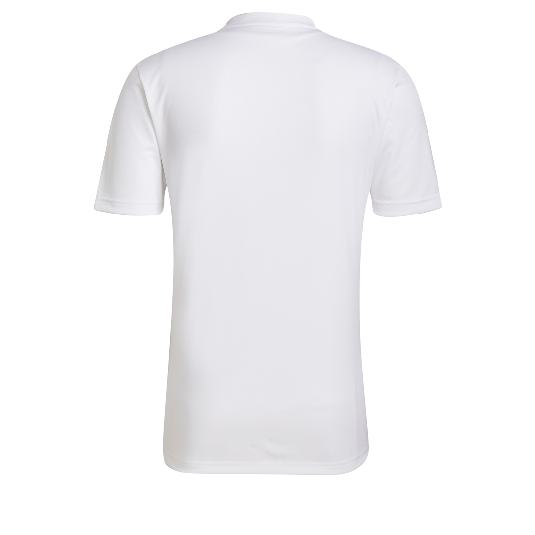 back of Adidas Entrada 22 Graphic Shirt in white/team light grey
