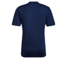 back of Adidas Entrada 22 Graphic Shirt in team navy blue and black
