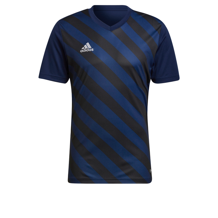 Adidas Entrada 22 Graphic Shirt in team navy blue and black