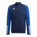 Adidas Tiro 1/4 Zip Track Top in Team Navy Blue