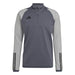 Adidas Tiro 1/4 Zip Track Top in Team Onix/Team Light Grey