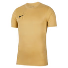 Nike Dri-fit Park VII Jersey Short Sleeve Crew Neck Shirt in Gold and Black