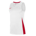 Nike Basketball Jersey in White/University Red