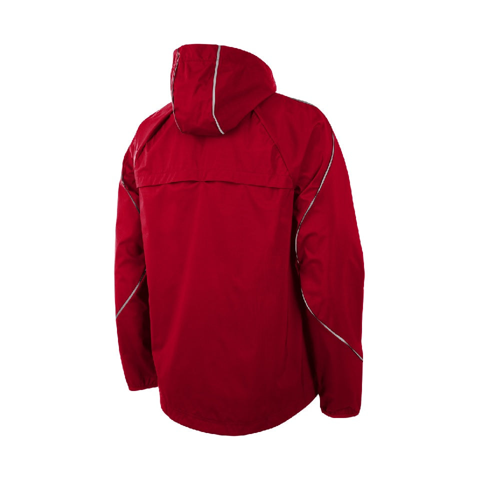 back of Nike Woven Jacket in university red
