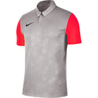 Nike Trophy IV Shirt Short Sleeve in pewter grey/bright crimson