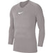 Nike Park First Layer Shirt Long Sleeve in Pewter Grey/White