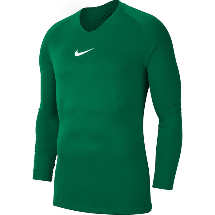 Nike Park First Layer Shirt Long Sleeve in Pine Green/White