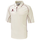 Surridge Sport 3/4 Sleeve Cricket Shirt in red/white