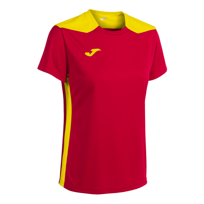 Joma Championship VI Short Sleeve Shirt Women's in Red/Yellow