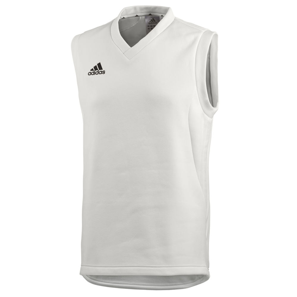 Adidas Elite Sleeveless Cricket Sweater 2020 in chalk