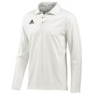 Adidas Elite Long Sleeve Cricket Shirt 2020 in chalk