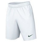 Nike Dri FIT Park III Short in White/Pine Green