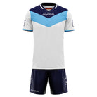Givova Kit Campo Short Sleeve Shirt & Shorts Set in Navy/Sky