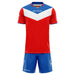 Givova Kit Campo Short Sleeve Shirt & Shorts Set in Red/Royal