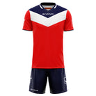 Givova Kit Campo Short Sleeve Shirt & Shorts Set in Red/Navy