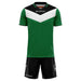 Givova Kit Campo Short Sleeve Shirt & Shorts Set in Green/Black