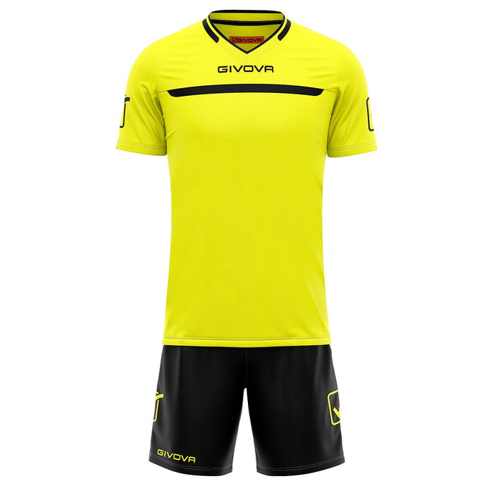 Givova Kit One Short Sleeve Shirt & Shorts Set in Yellow/Black