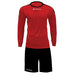 Givova Kit Revolution Long Sleeve Shirt & Shorts Set in Red/Black