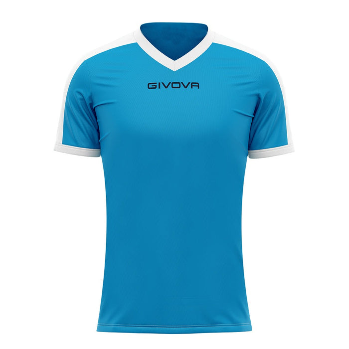 Givova Revolution Short Sleeve Shirt in Red/White