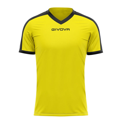 Givova Revolution Short Sleeve Shirt in Yellow/Black