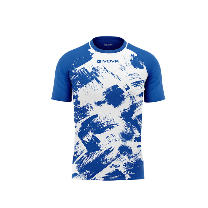 Givova Art Short Sleeve Shirt in Royal/White