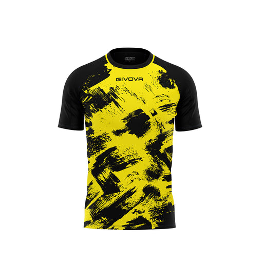 Givova Art Short Sleeve Shirt in Yellow/Black