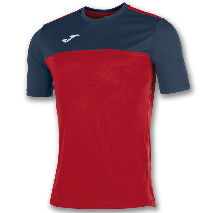 Joma Winner Short Sleeve Shirt in Red/Navy