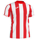 Joma Inter Short Sleeve Shirt in Red/White