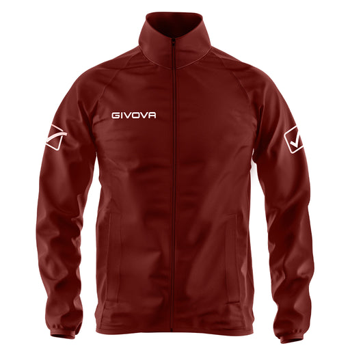 Givova Basico Rain Jacket in Burgundy