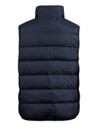 back of Nike Sideline Gilet in obsidian