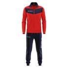 Givova Tuta Visa Tracksuit in Red/Navy