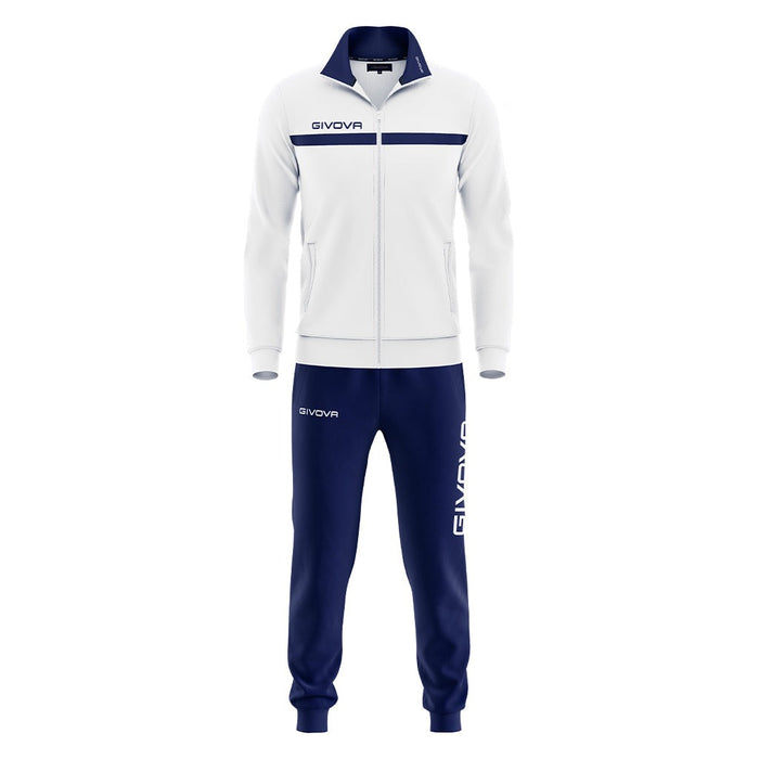 Givova One Tracksuit in White/Navy