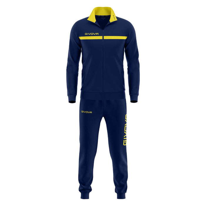 Givova One Tracksuit in Navy/Yellow