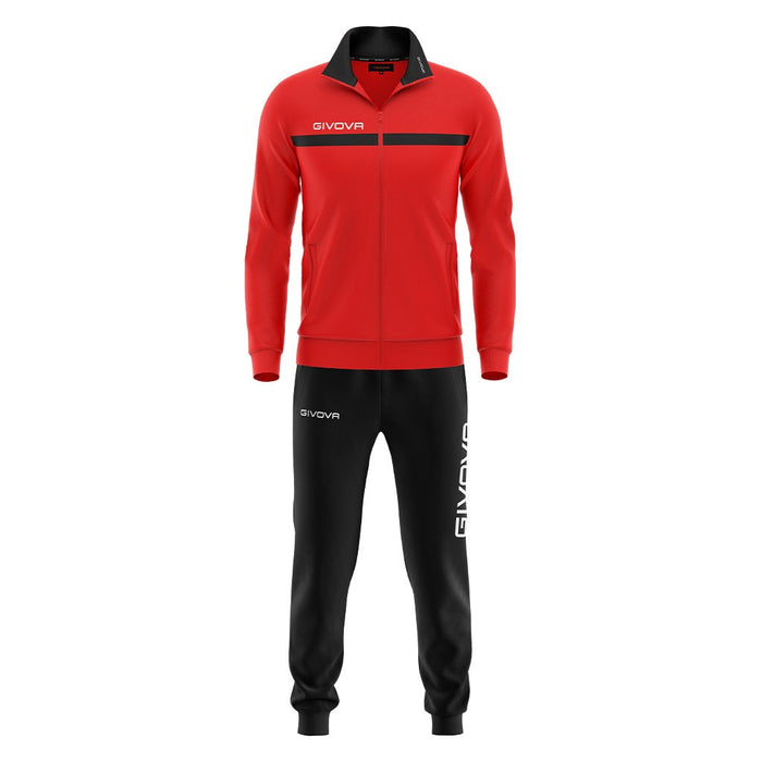 Givova One Tracksuit in Red/Black